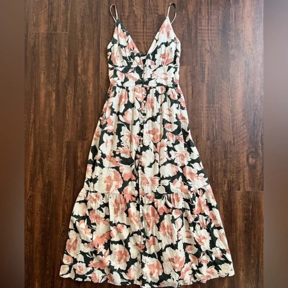 Abercrombie & Fitch Linen Maxi Dress